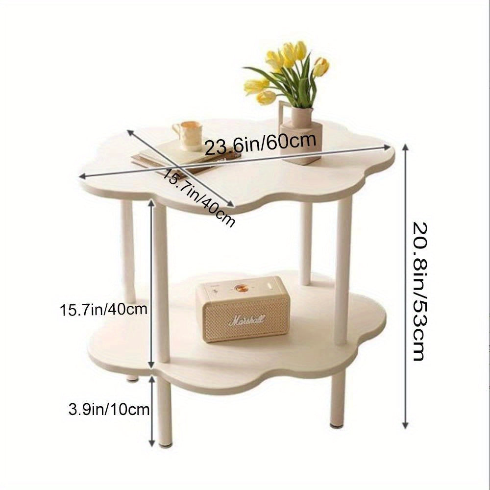1 Pcs Side Table, Small Side Tables Bedroom, Sofa End Table, Bedside Table For Living Room Kitchen Garden Bedroom, Small Accent Table (white)