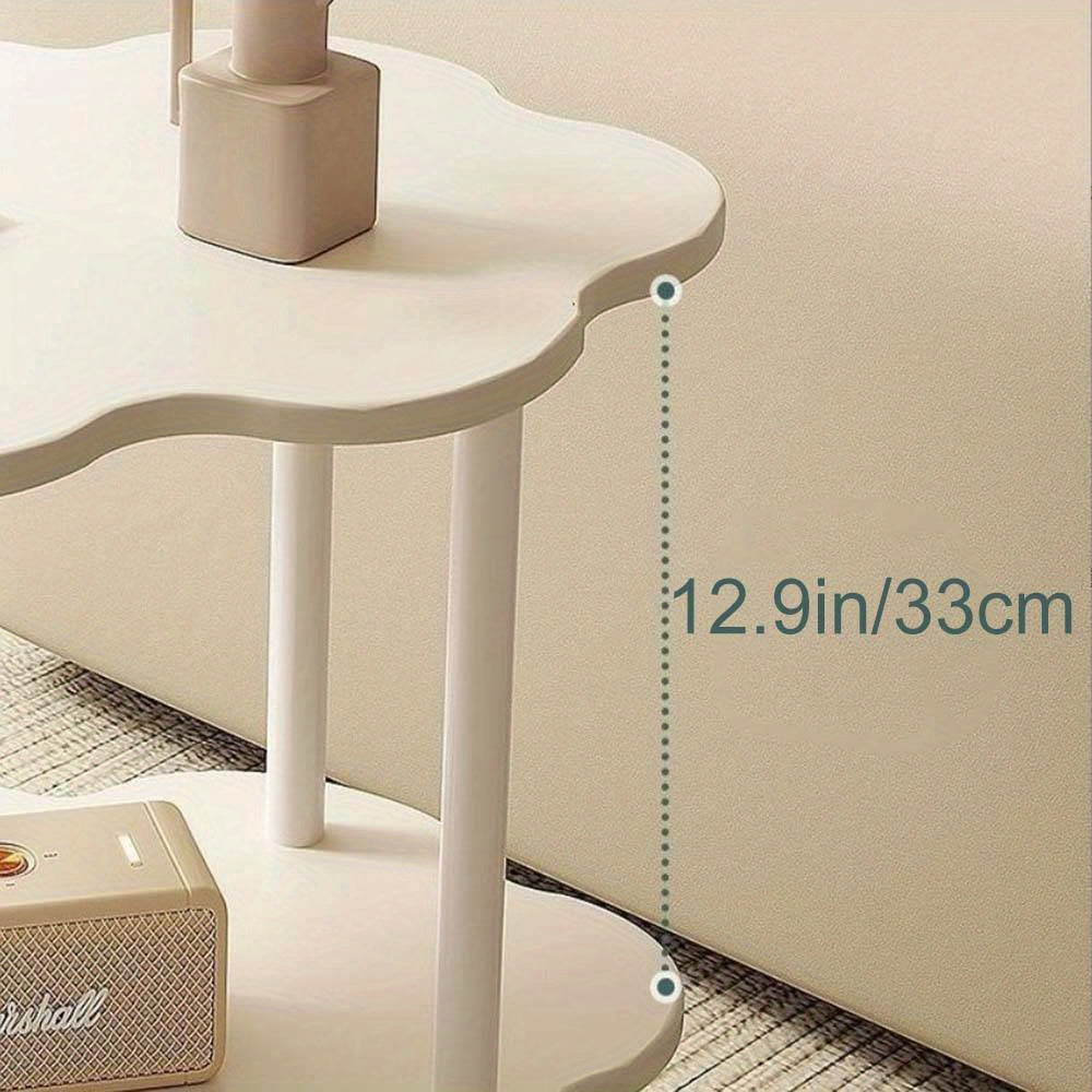 1 Pcs Side Table, Small Side Tables Bedroom, Sofa End Table, Bedside Table For Living Room Kitchen Garden Bedroom, Small Accent Table (white)