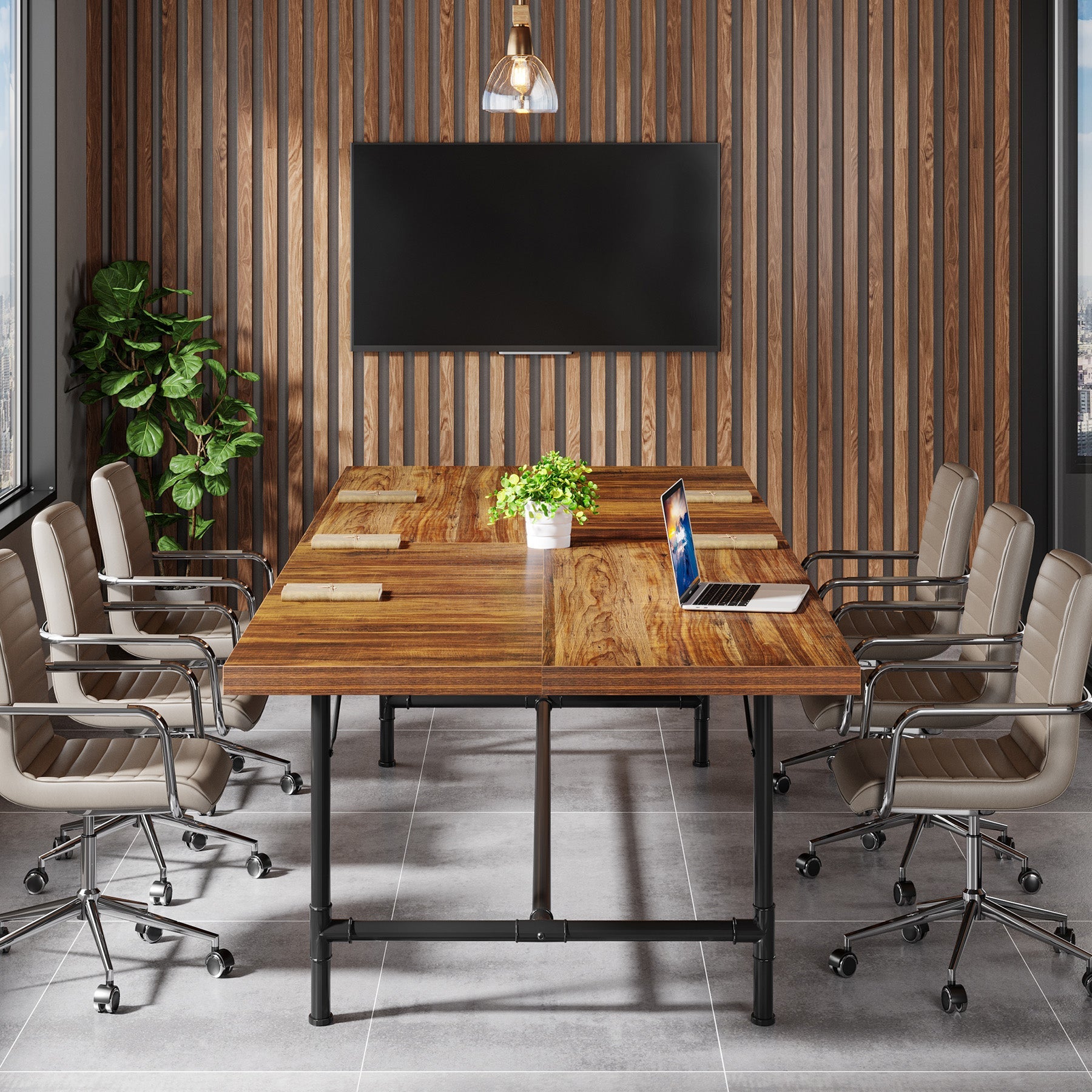 183 cm Conference Table, 180 cm Rectangle Training Table Boardroom Desk