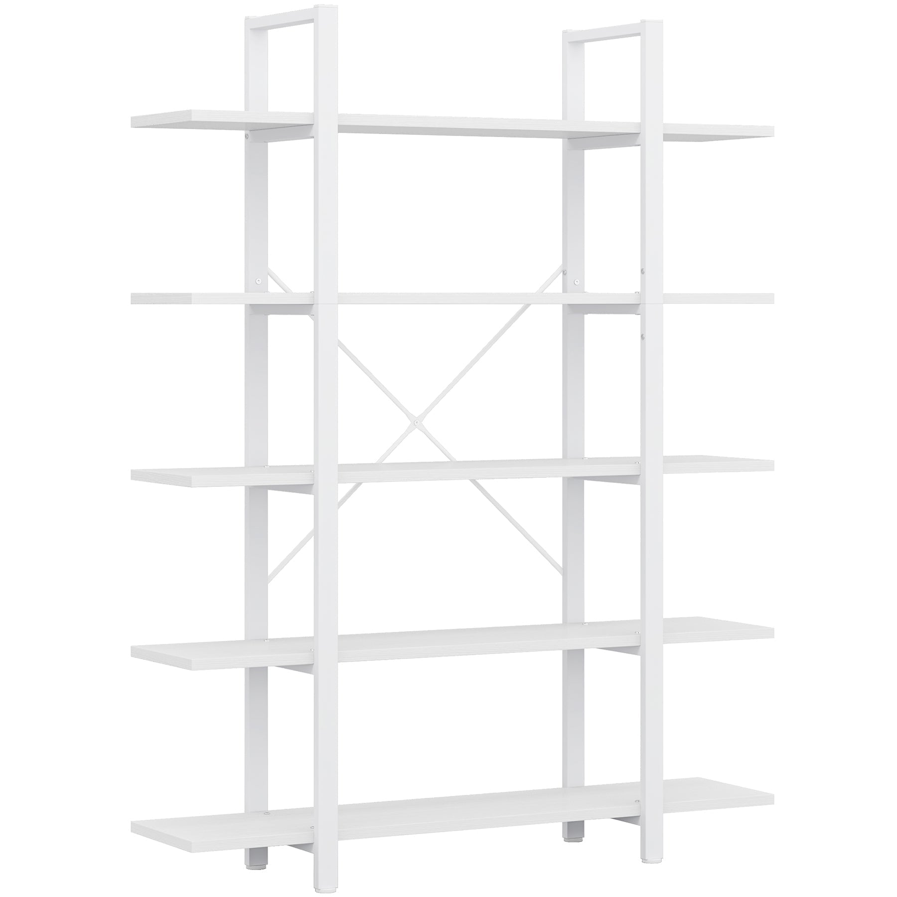 5-Tier Bookshelf, Open Etagere Bookcase Storage Display Rack (in cm)