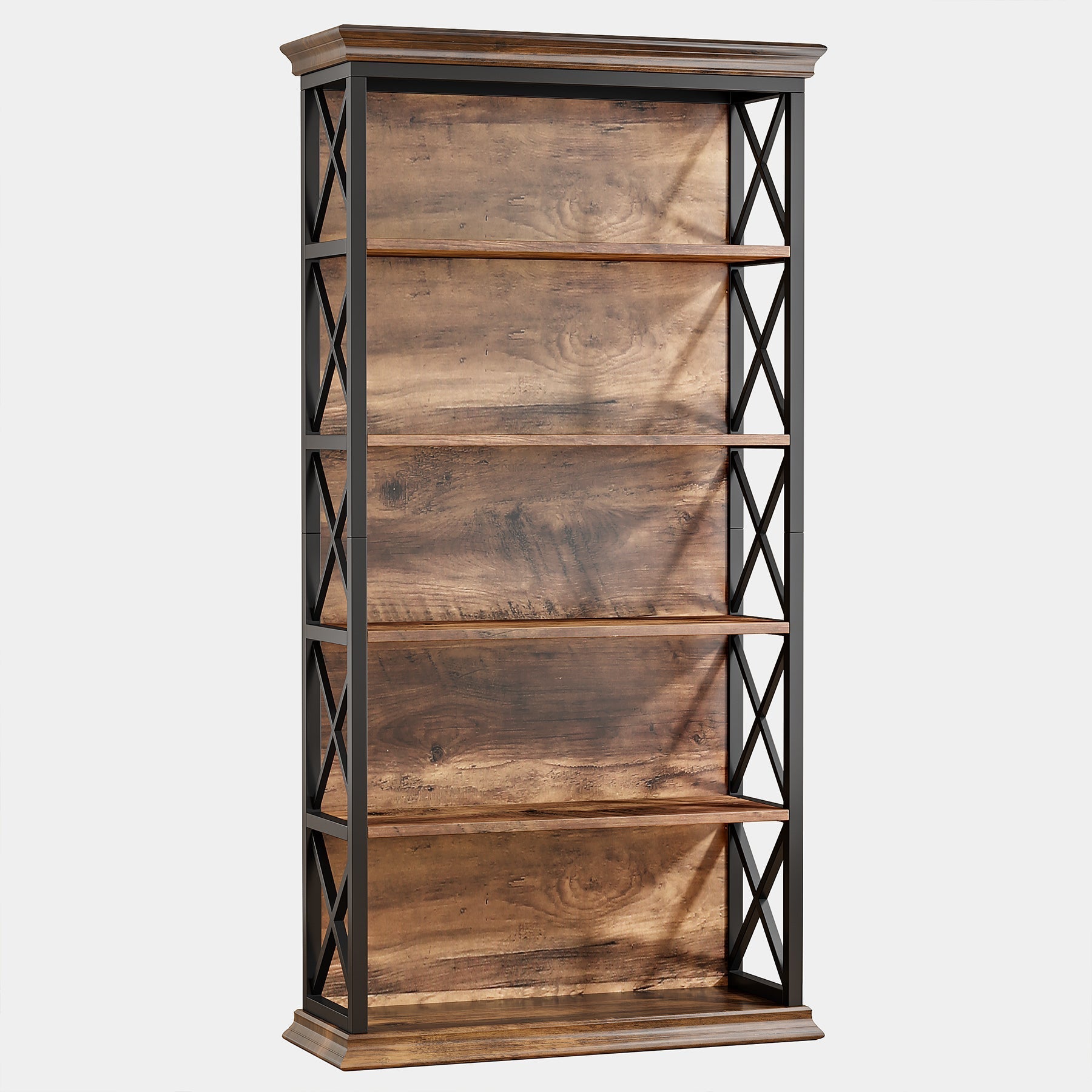 6-Tier Bookshelf, 180 cm Etagere Bookcase for Home Office