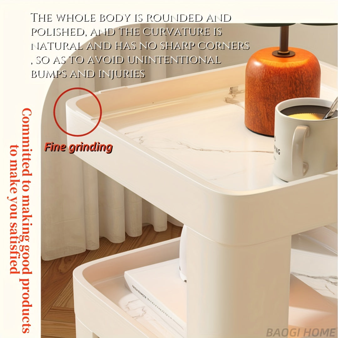 Nordic creative bedside table storage and storage table, light luxury sofa corner table, modern living room minimalist internet celebrity small edge table