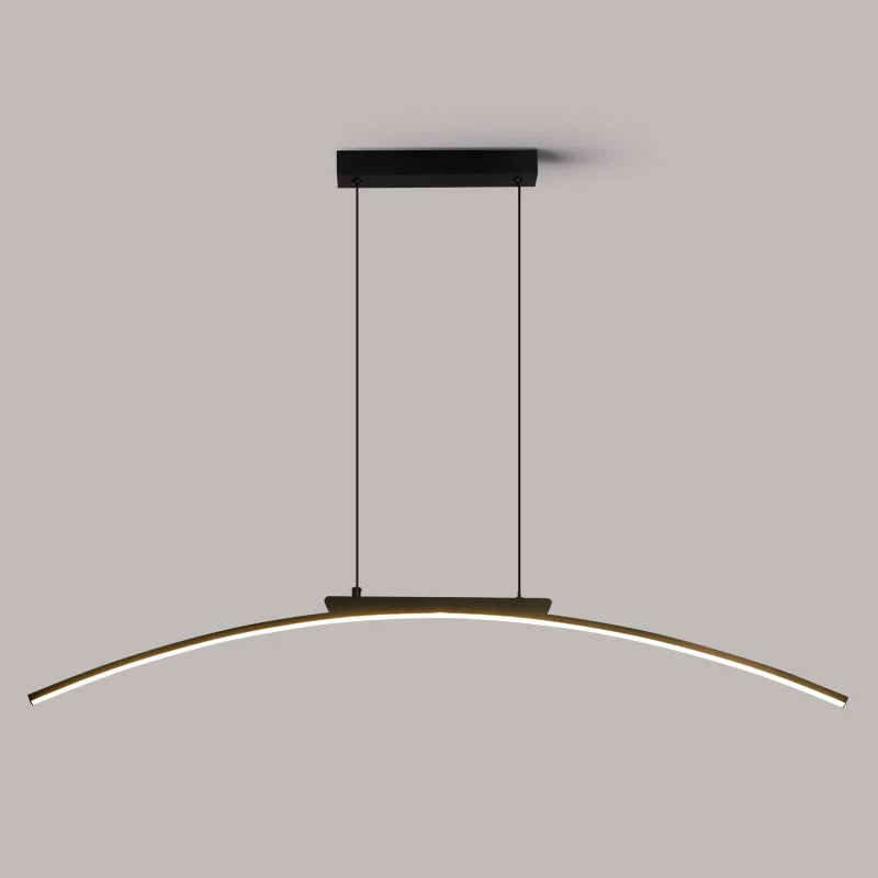 Pendant Lamp Modern LED Chandelier for Dining Room Kitchen Bar Living Room Bedroom Ceiling  Black Simple Design Chandelier Light