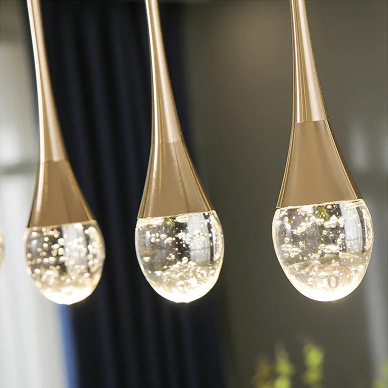 Modern Bubble Crystal Pendant Lights Indoor Hanging Lamp For Dining Room Bedroom Shop Bar Cafe Drop Pendant Lamp Home Decoration