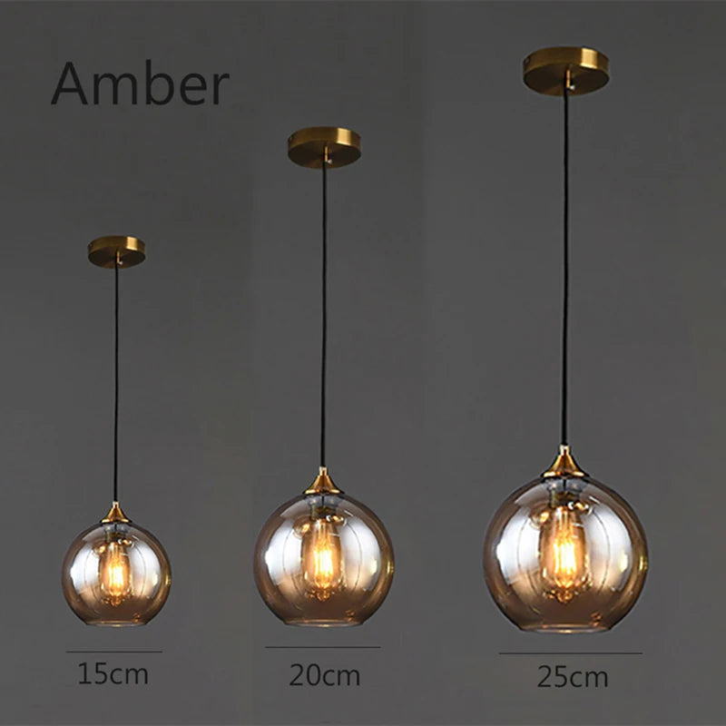 Glass Pendant Lights Modern Living Room Restaurant Kitchen Fixtures Pendant Lamp Home Decor Lamps Bedroom Luminaria