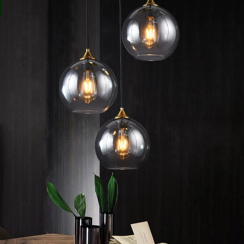 Glass Pendant Lights Modern Living Room Restaurant Kitchen Fixtures Pendant Lamp Home Decor Lamps Bedroom Luminaria