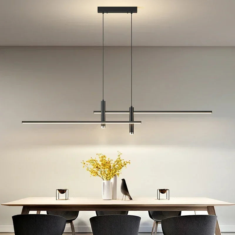 Modern LED Pendant Lamp for Restaurant Dining Table Lights Dimmable Ceiling Chandelier Home Decor Lighting Fixtures Luster