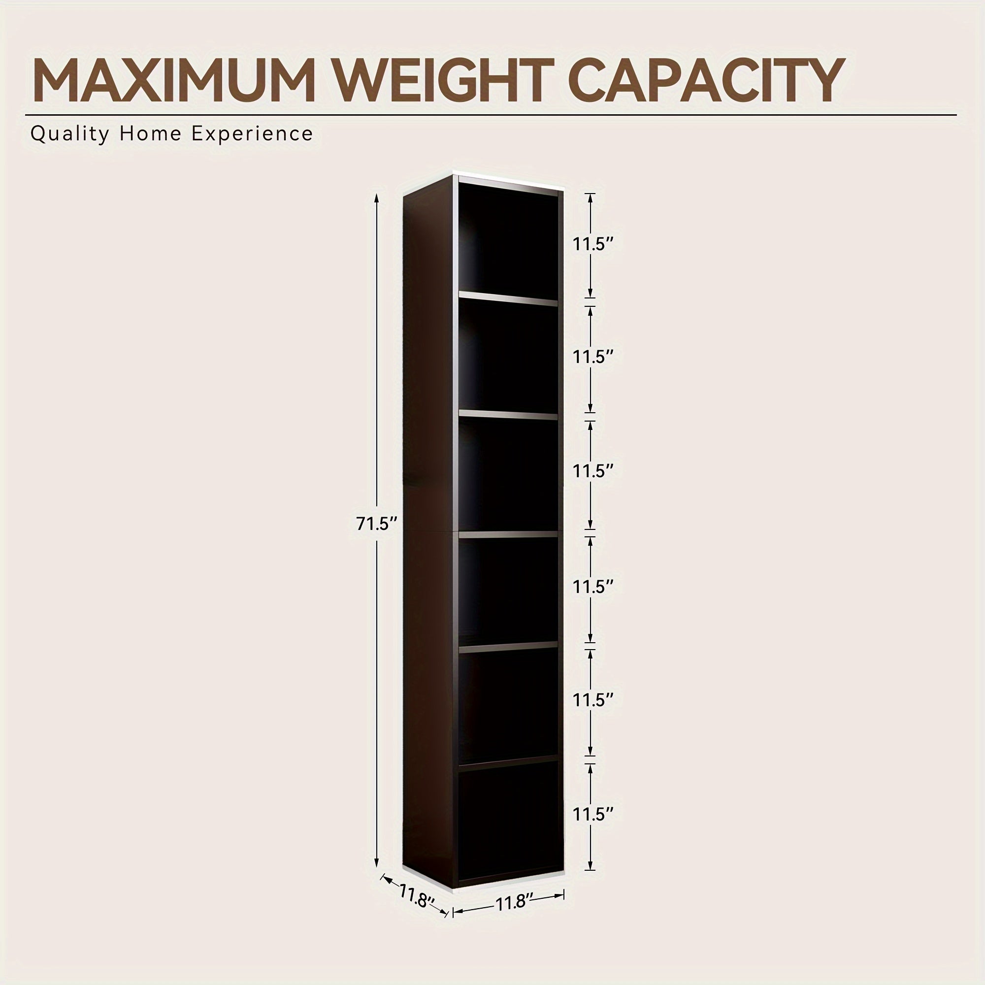 6-Tier Bookshelf with 2 Storage Drawers, Industrial Display Standing Shelf, Rustic Wood Storage Shelf with Metal Frame, Open Bookcases for Living Room, Bedroom, Home Office (Brown)