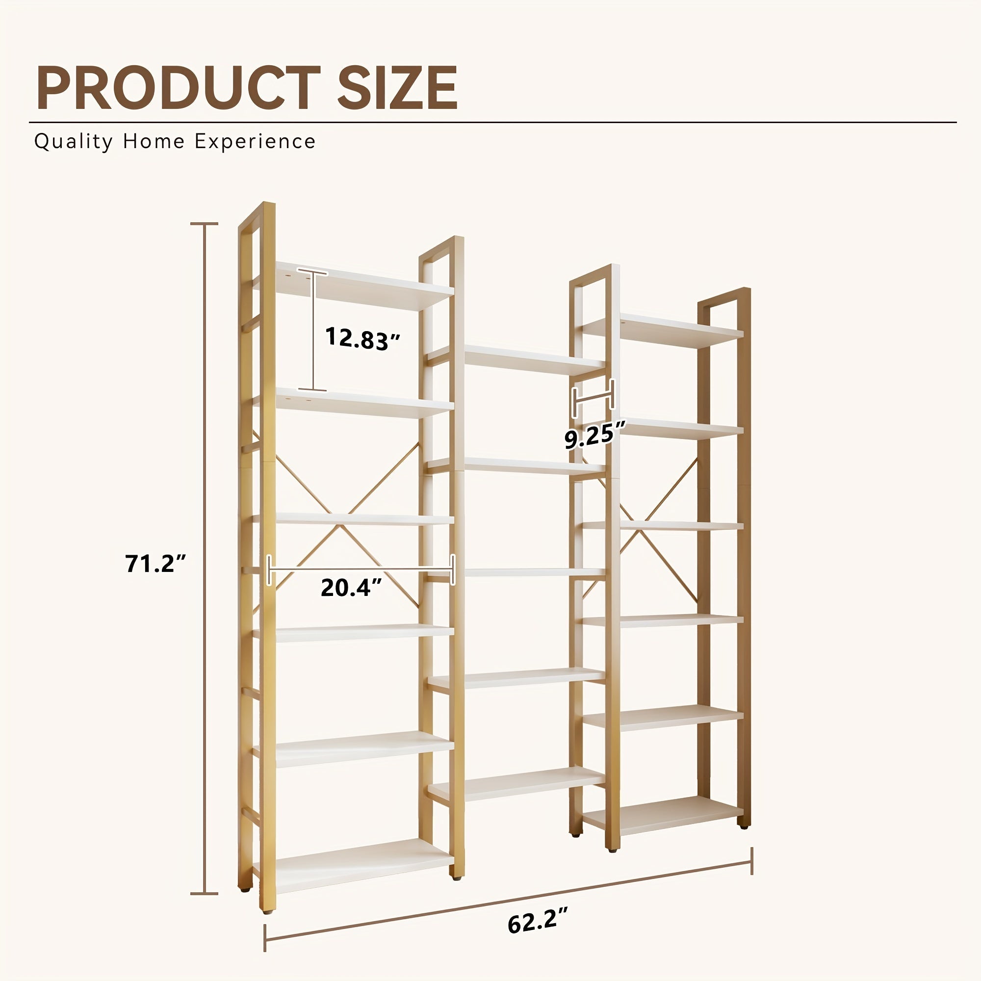 6-Tier Bookshelf with 2 Storage Drawers, Industrial Display Standing Shelf, Rustic Wood Storage Shelf with Metal Frame, Open Bookcases for Living Room, Bedroom, Home Office (Brown)