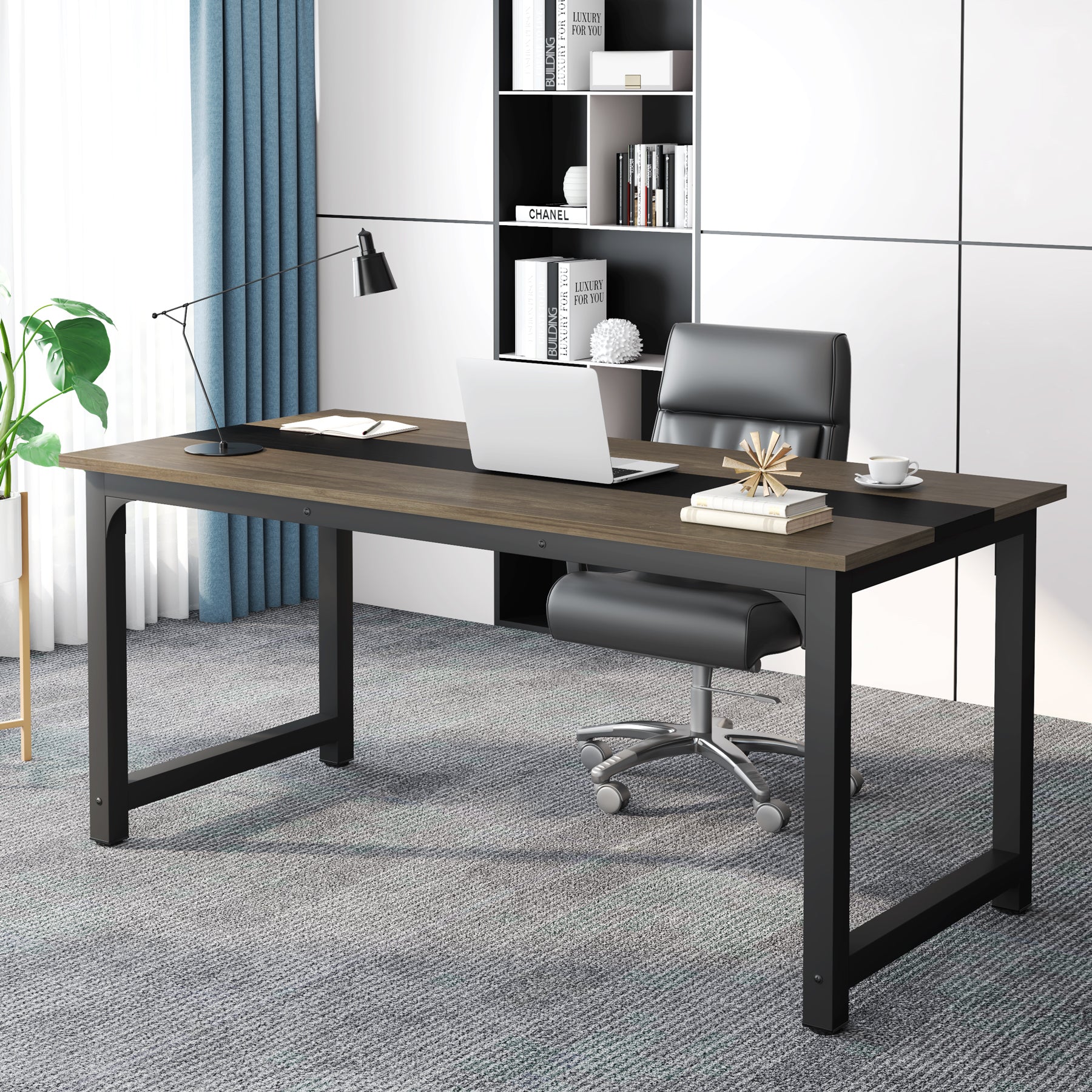 Tribesigns Computer Desk, Office Desk Computer Table Study Writing Desk (cm)